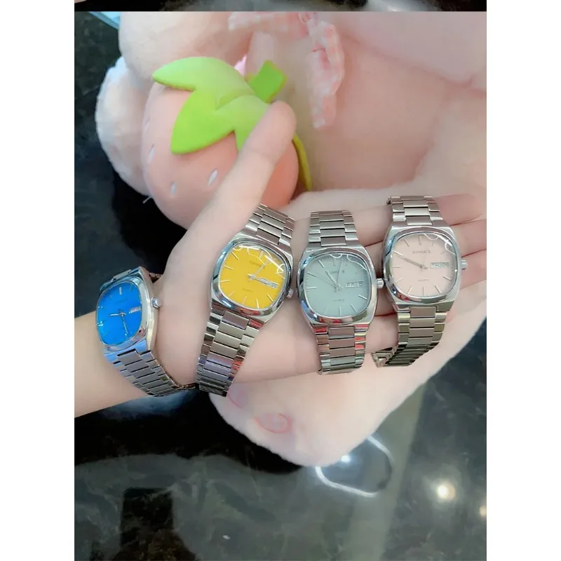 SUNMATE Elegant Square Dial Women's Wristwatch, Calendar and Day Display,waterproof High-end Luxury Watch,comes with A Watch Box