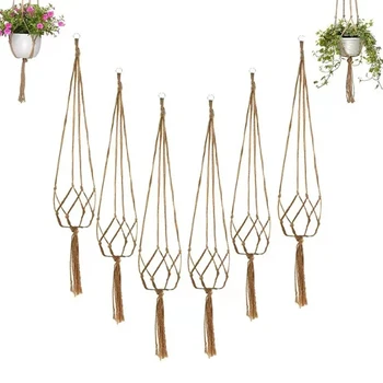 Woven Hanging Plant Holder 1