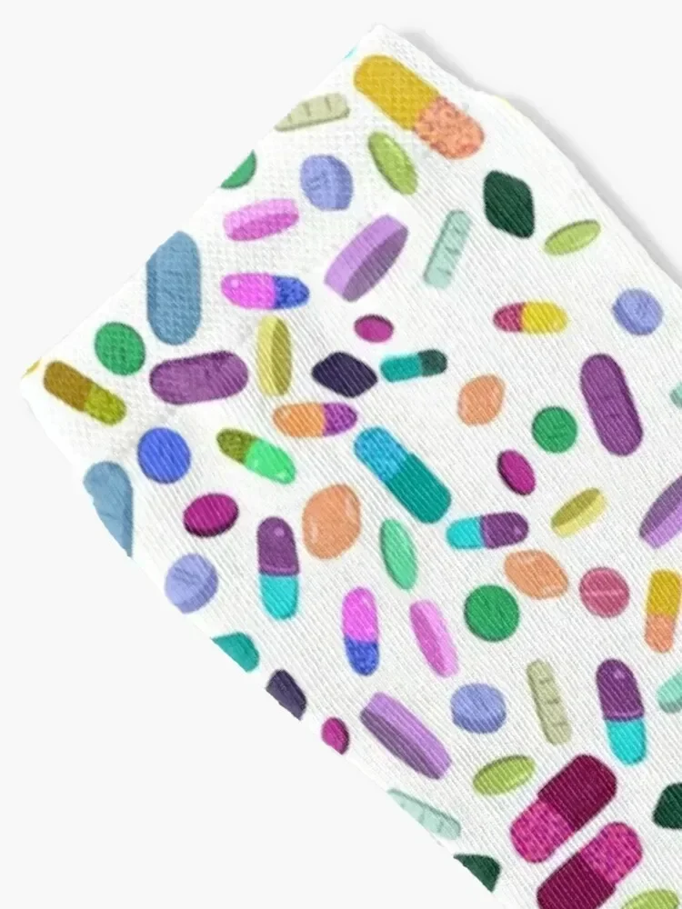 Pill print Socks christmas stocking Antiskid soccer cartoon summer Men Socks Women's