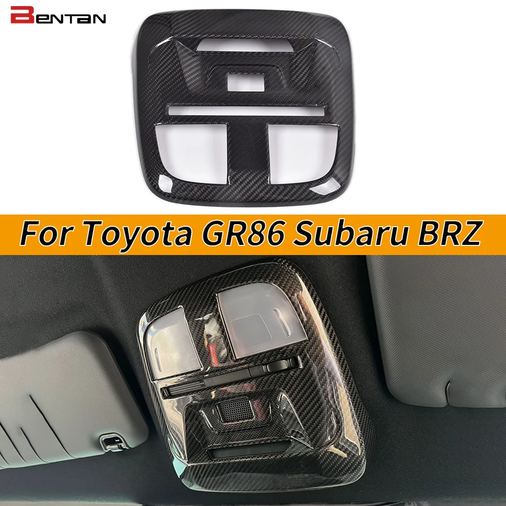 

Для Toyota GR86 Subaru BRZ 2022, автомобильная лампа для чтения из настоящего углеродного волокна, декоративные наклейки, аксессуары для салона автомобиля
