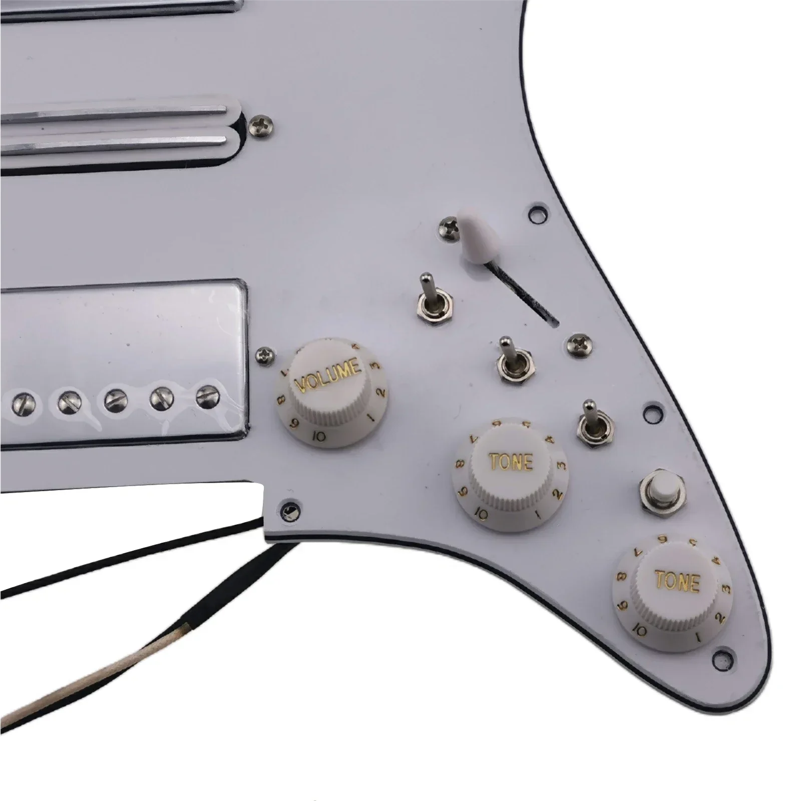 Guitar  Pickguard HSH Humbucker Alnico Pickups Single Cut Function 7-Way Tone Combin Type Fully Loaded Set for ST