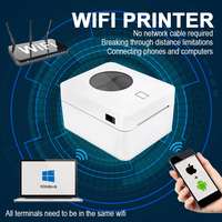 WIFi Thermal Printer Shipping Label QR Code Barcode Price Label Stickers Printer 4x6 inch for Warehousing Logistics Supermarkets