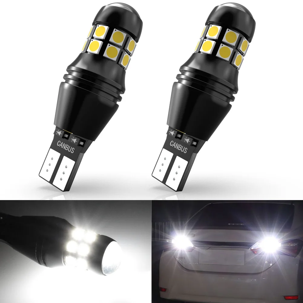 2x T15 W16W LED Canbus No Error T16 921 LED Bulb Lamp Backup Reverse Light for Audi BMW VW Ford Fiesta MK6 Mercedes W212 Toyota