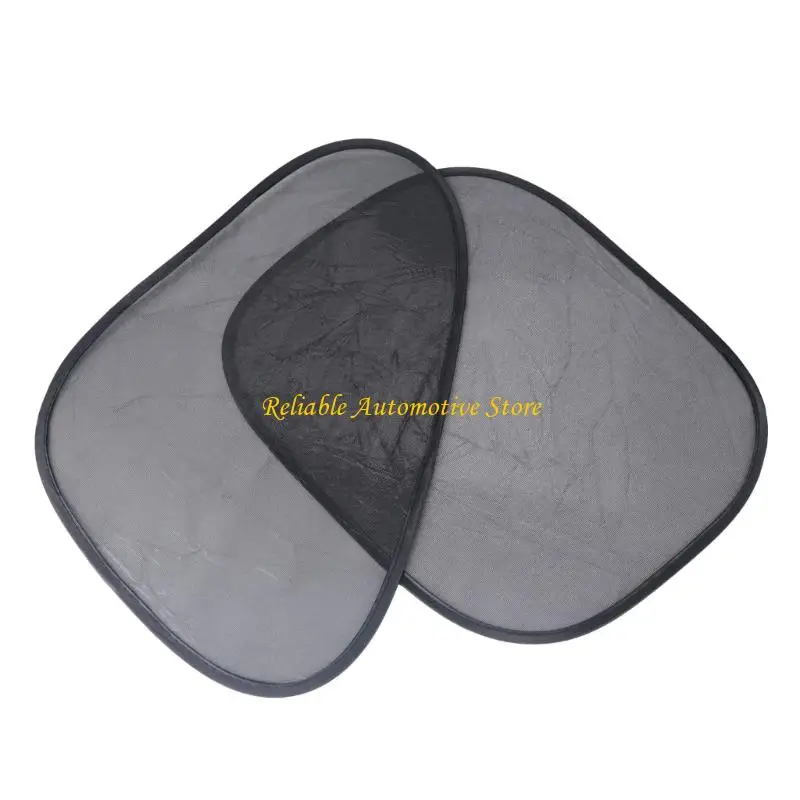 M68B Mesh Car Side Window Shade 4 Piece Panel Set, Electrostatic Adsorption Privacy Screen for Commute Parking
