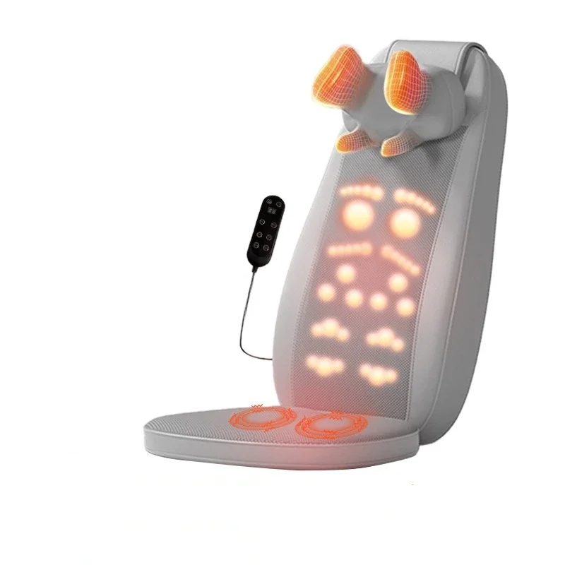 

Full Body Massager with Heat Massage Chair Pad Kneading for Neck Back Shoulder Massage Cushion Seat Home Office Use Gift