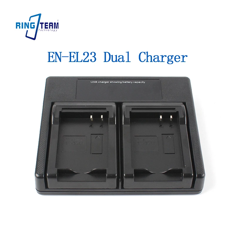 

Dual USB EN-EL23 Charger for Nikon Coolpix B700 P600 P610 P900 S810c Digital Cameras