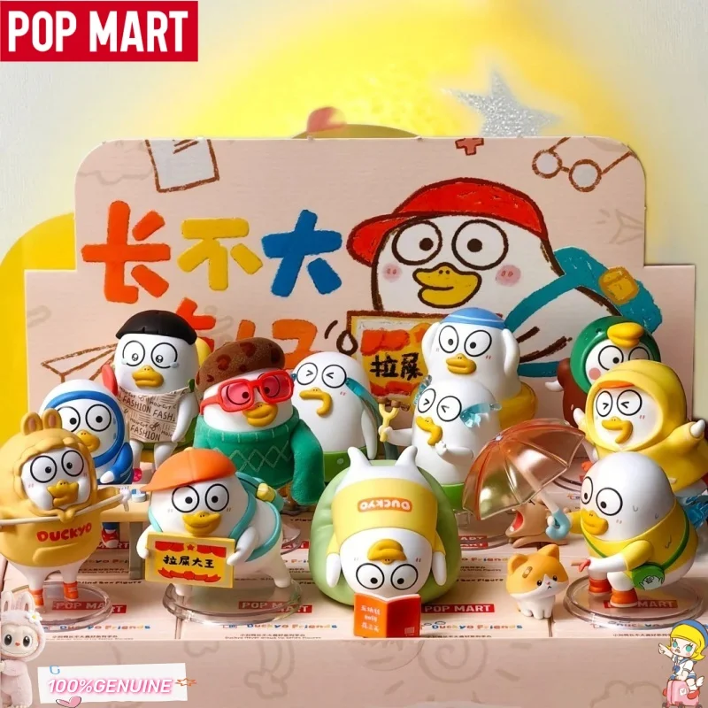 

New POP MART Duckyo Never Grows Up Series Blind Box Collectible Ornaments Mystery Box Kawaii Trendy Birthday Toys Girl Gifts