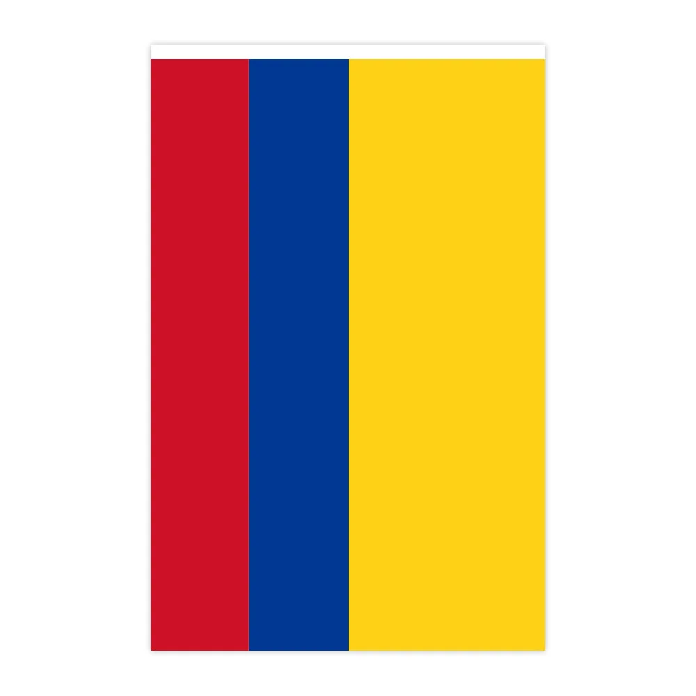 EOODLOVE Colombian Flag 14x21cm Size Flag 20 pieces Polyester Indoor and Outdoor Colombian Festival Decoration Flag