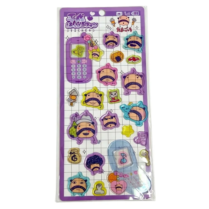Neue Tamagotchi Mametchi Kuchipatchi Cartoon-Kreativ-Aufkleber, dreidimensionale Klebeaufkleber, personalisierte Animations-Peripherieaufkleber – Detail 12