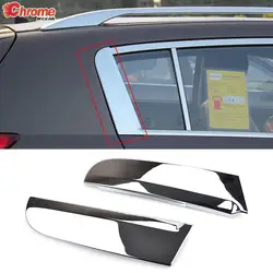 For Kia Sportage 2011 2012 2013 2014 2015 Chrome Rear Trunk Window C-Pillar C Pillar Post Cover Trim Molding Garnish Decoration