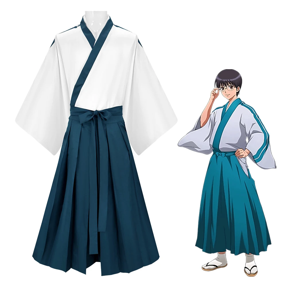 

Shimura Shinpachi Cosplay Costumes Anime GINTAMA Role Play Uniform Halloween Carnival Party Outfit For Men