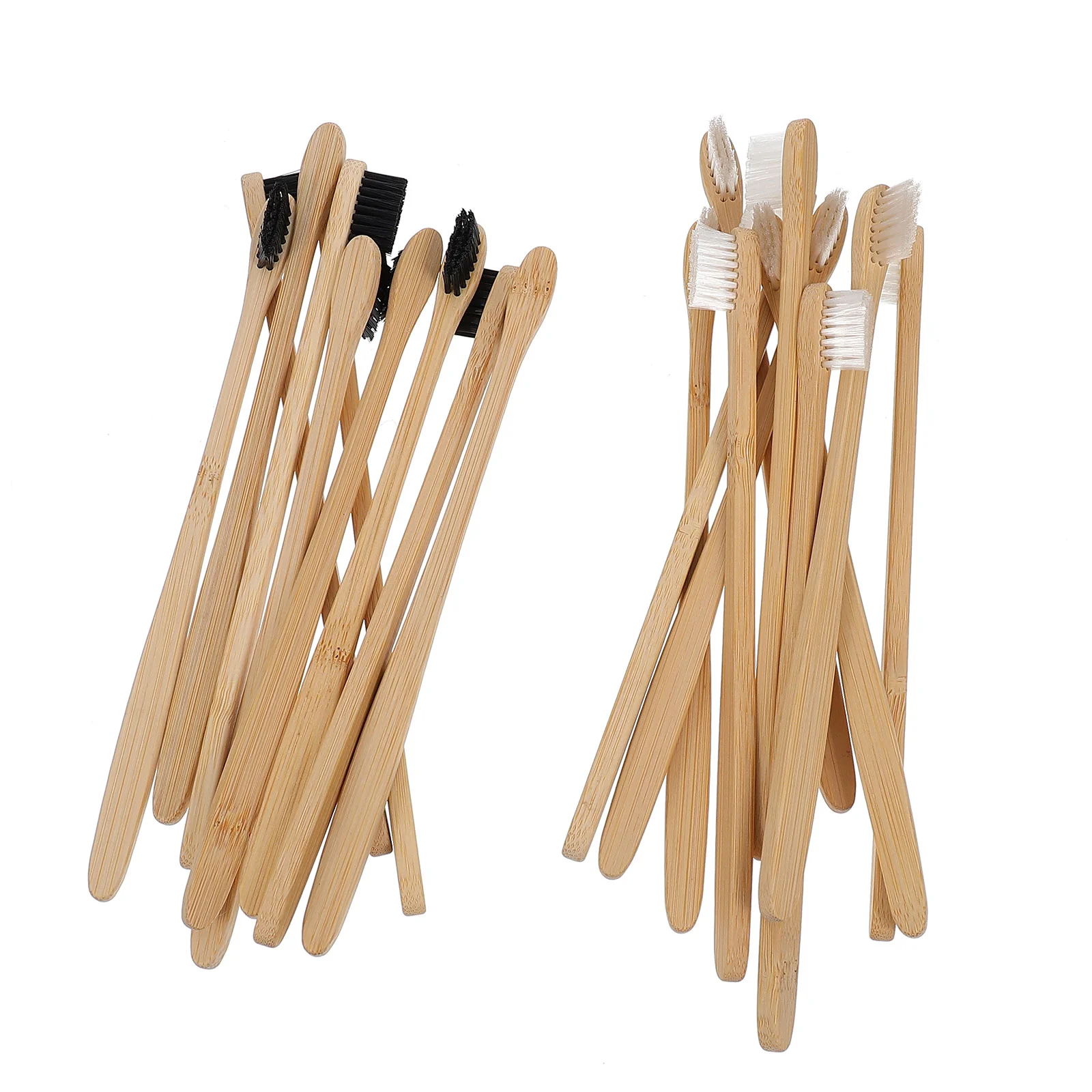 

20 Pcs Small Head Bamboo Toothbrush Useful Toothbrushes Travel for Home Bathroom Accessories Bulk