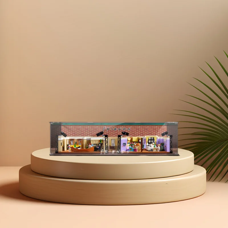 Clear Acrylic Display Box for Lego 10292 The Friends Apartments Dustproof Display Case Model storage box (Lego Set not Included)