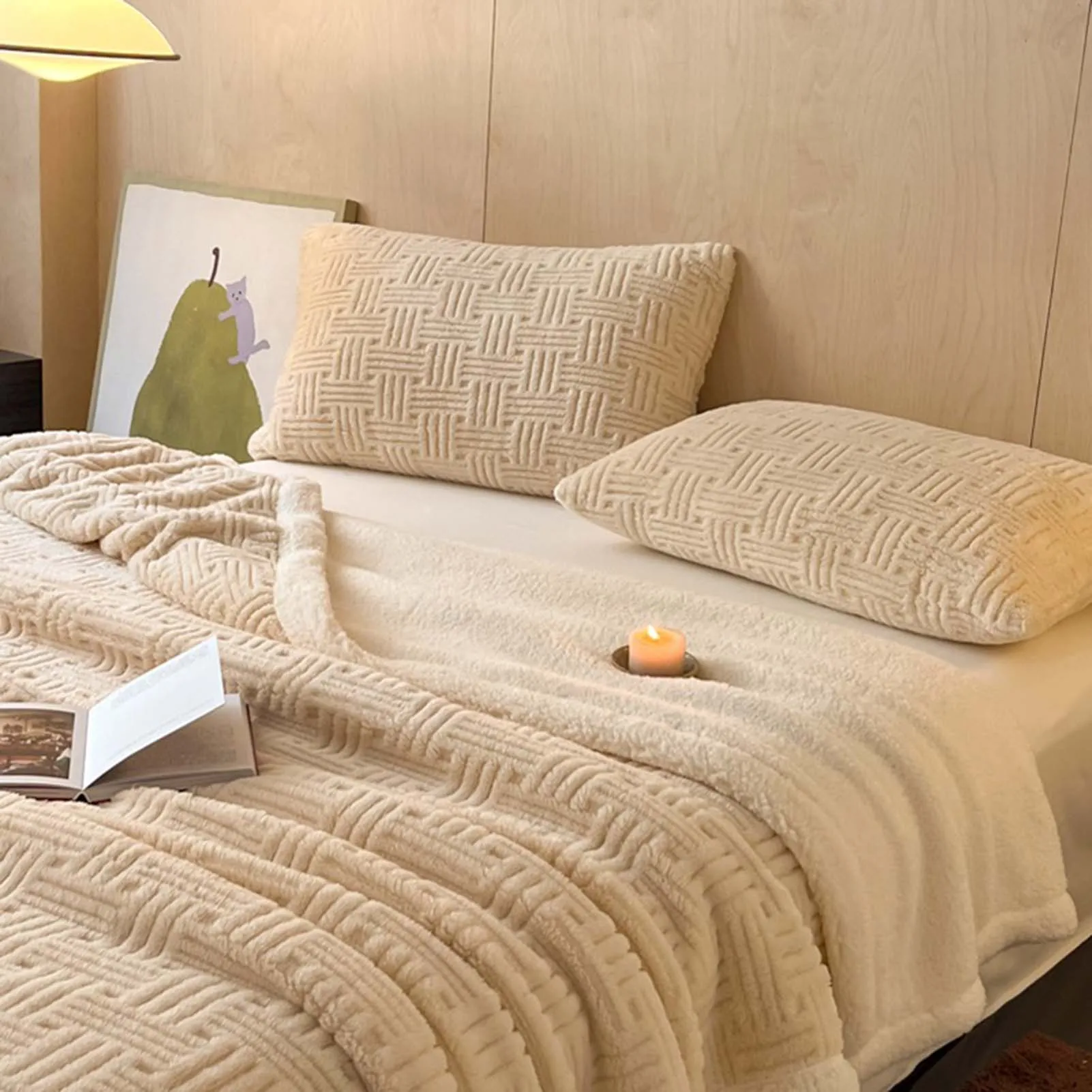 Nueva manta cálida de lana de leche tallada para cama, mantas suaves y esponjosas para sofá, funda cálida y acogedora para sofá, mantas para siesta