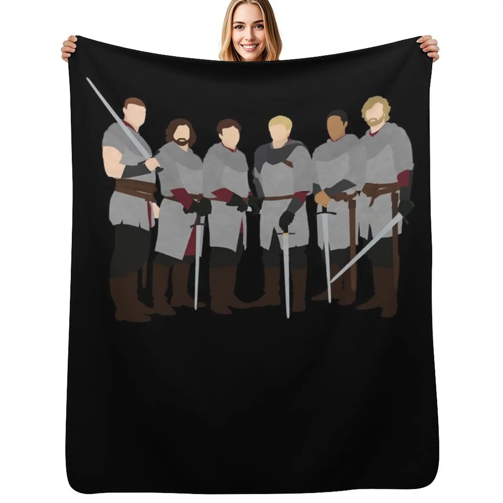 

Music Vintage Retro Bbc Merlin Things In Common Throw Blanket Soft Solid Color Blanket for Couch Bed