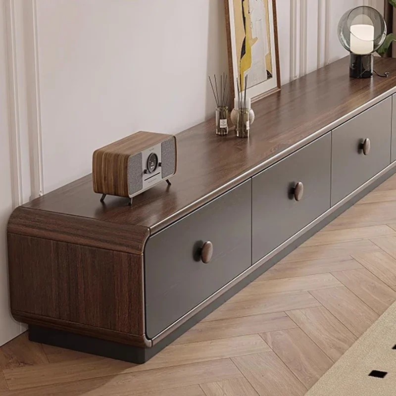 Glamour Aesthetic TV Cabinet Midcentury Elegant Vintage Premium TV Stand Large Drawers Muebles De Salón Para Televisor Furniture