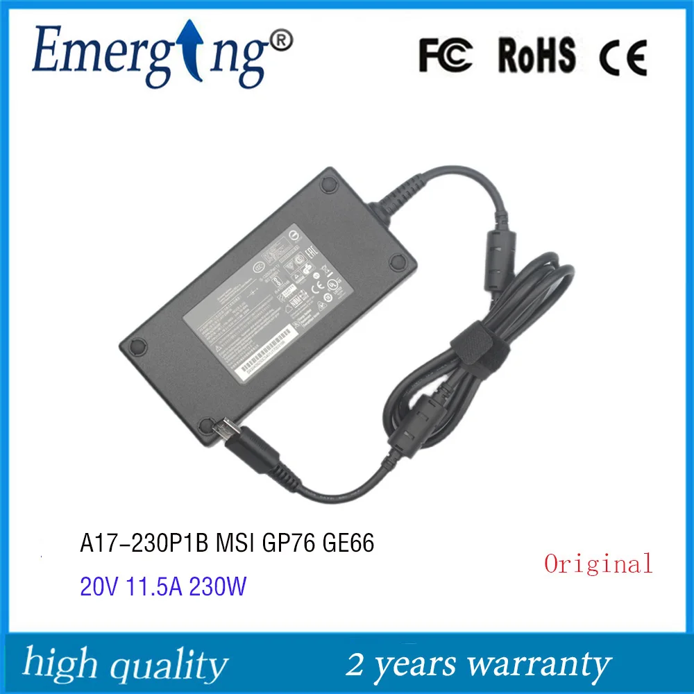 

20V 11.5A 230W USB Original Laptop Adapter For Chicony A17-230P1B MSI GE66 GP76 GE76