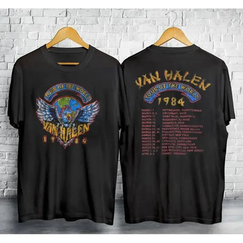 Vintage 1984 Monsters Of Rock World Tour Van doppelseitiges T-Shirt