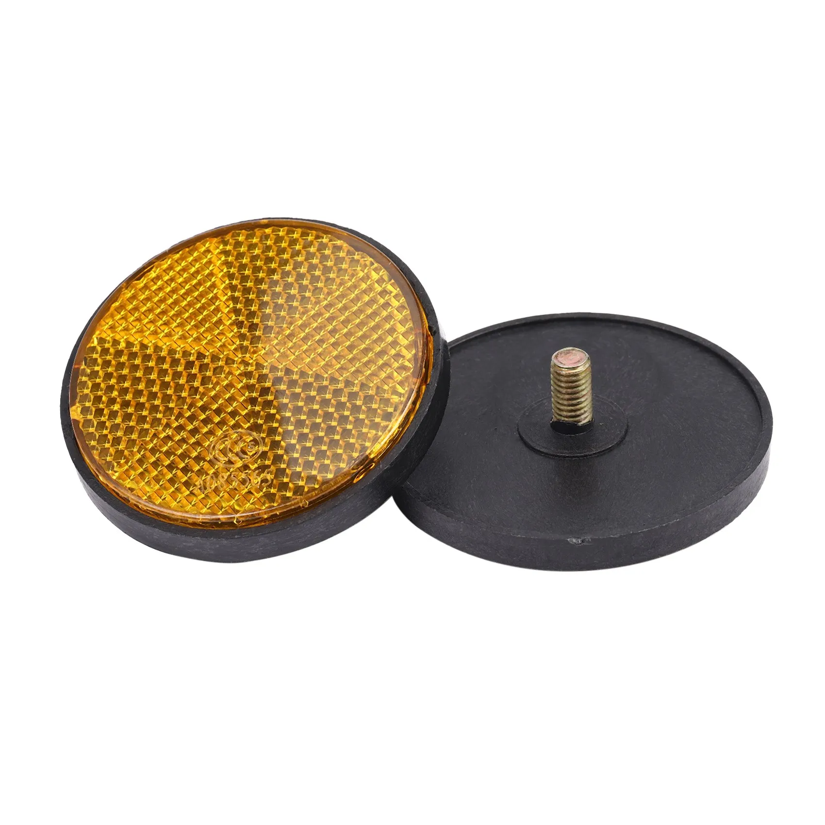 2 x 2inch Round Orange Reflectors Universal For Motorcycles ATV Bikes Dirt Bikes