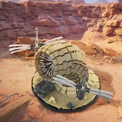 Gobricks MOC Desert Dunes Sandworm Model Building Blocks Classic Flapping wing Aircraft Dragonfly Aircraft Bricks Toy Kids Gift