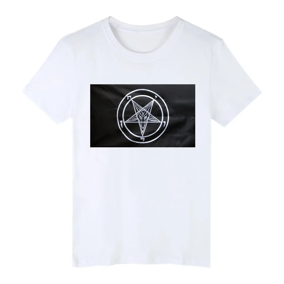 Camiseta 3x5 fts Iglesia Católica Romana Caballeros Templarios pentagrama Baphomet Bandera de Satán