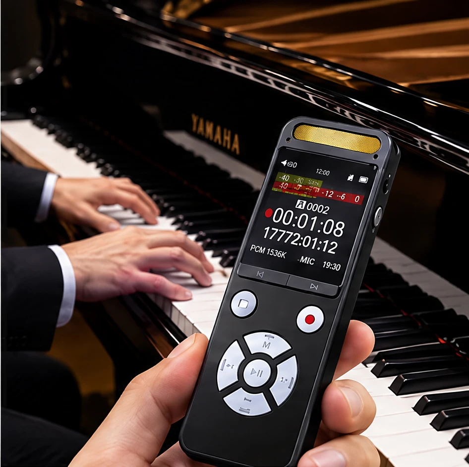 Mini Digital Recording Pen 32GB 64GB 1TB Expandable MEMS High Sensitivity Mic Voice Activated Dictaphone for Business Lecture