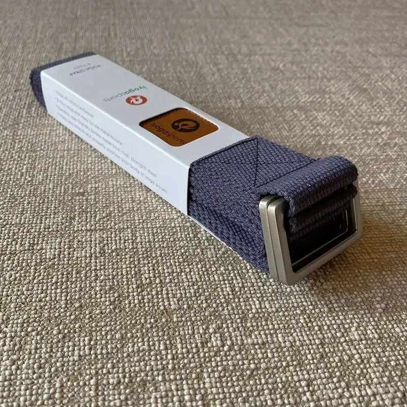 244 x 3,8 cm Yoga-Gurt, langlebige Baumwolle, verstellbar, für Yoga, Pilates, Tanz, Dehnungsgürtel, Fitness-Übungsgeräte – Detail 15