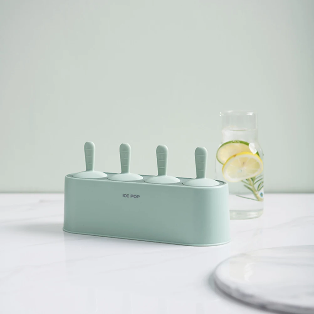

1pc Cream Mold Household Popsicles Making Box Summer Cream Maker Plastic Molds Freezer Ice Cube Tray Kitchen Ice Mold Light