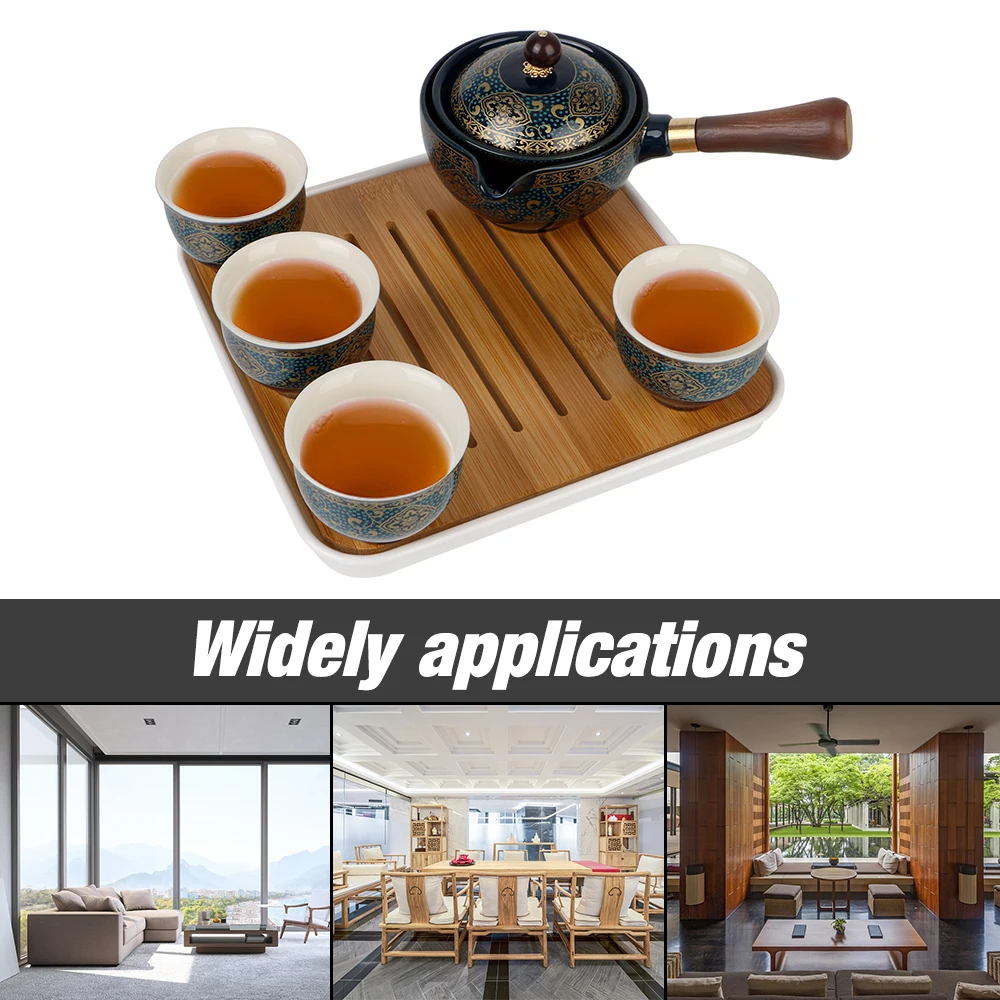 Flowers Exquisite Shape Porcelain Chinese Gongfu Tea Set Ceramic Tea Cup for Puer 360 Rotation Tea Maker and Infuser