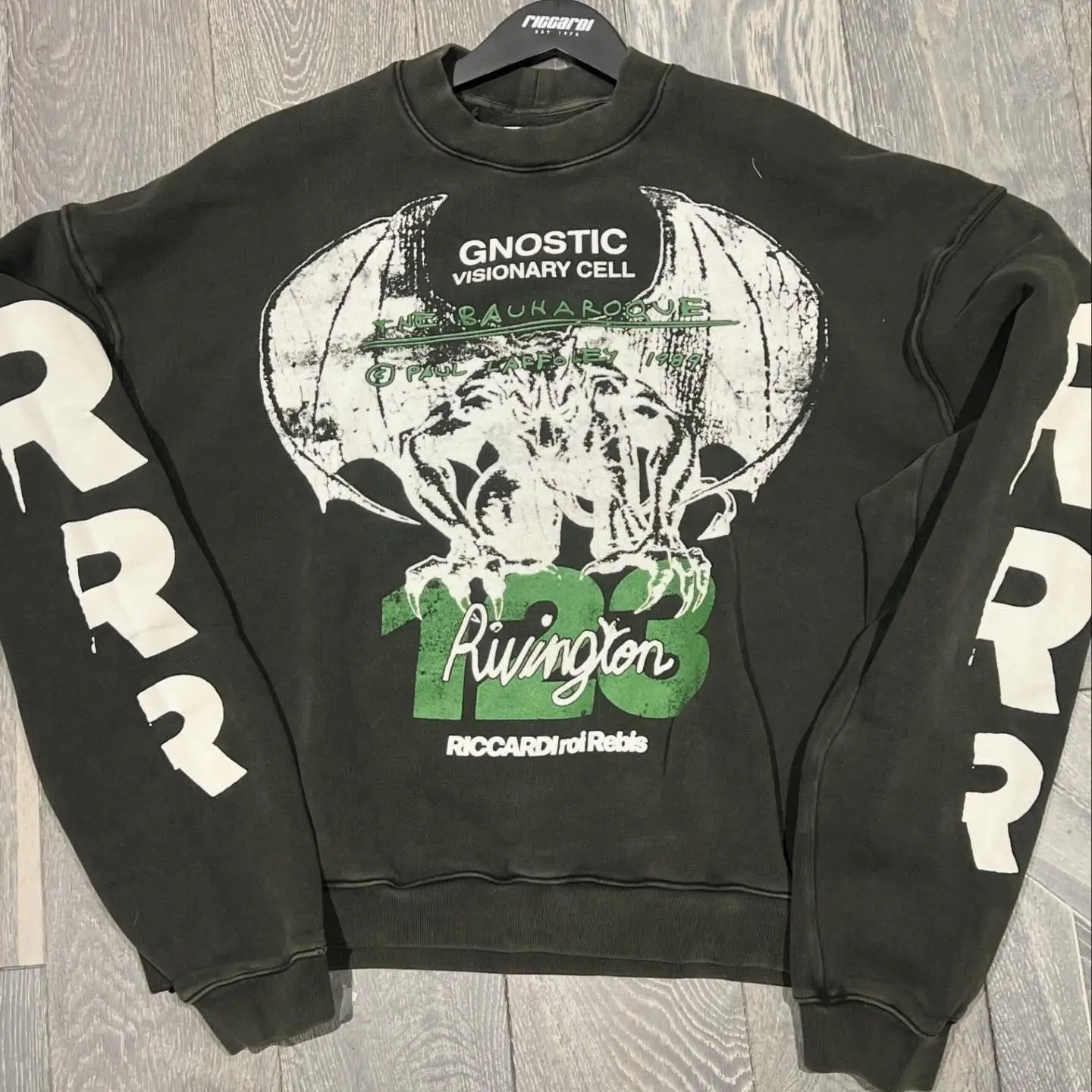 RRR 23 Gnostic Visionary Cell American High Street Loose Pullover Limited round Neck Hoodie