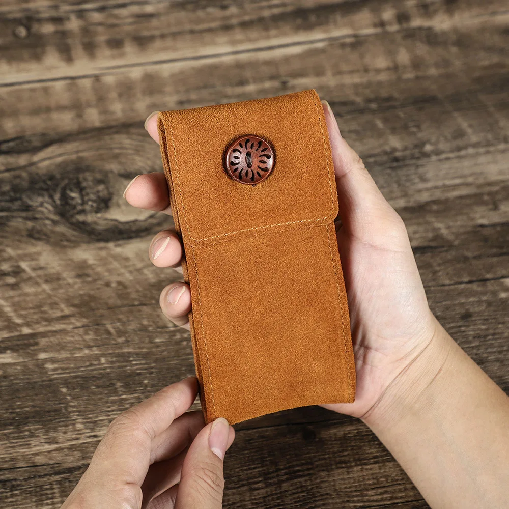 Retro Wild Horse Leather Wristwatch Storage Case Travel Portable Couple's Mechanical Watch Box Luxury Organizer