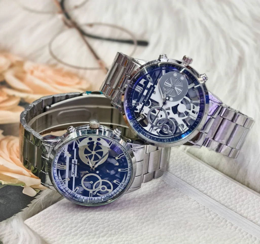 ساعة رجالية فاخرة جديدة وعصرية - مراجعة Skeleton Mechanical Watch وسعره