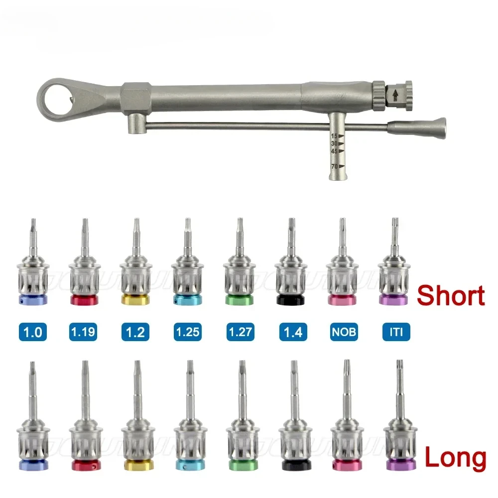 Dentals Implants Torque Wrench Screwdriver Prosthetic Kit Ratchet Drivers Dentistry  Repair Tools