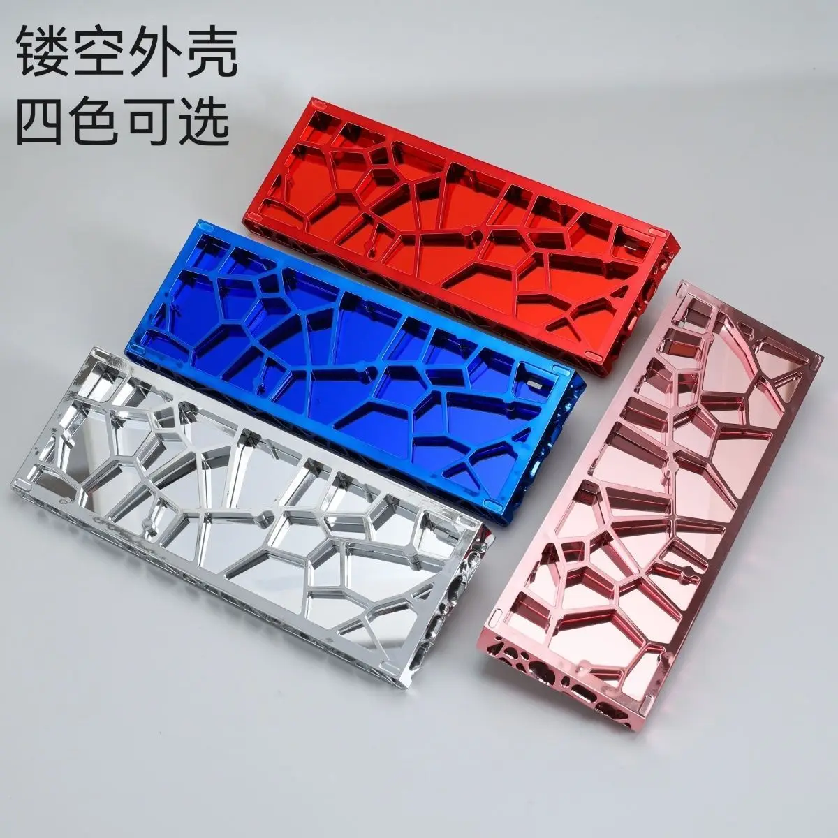 

AttackFox Ww60 Полый чехол для клавиатуры GH60 Отверстие PVD Зеркальный корпус клавиатуры ABS для MADCATZ Mad60/aula Win60 DIY Пользовательский подарок для ПК