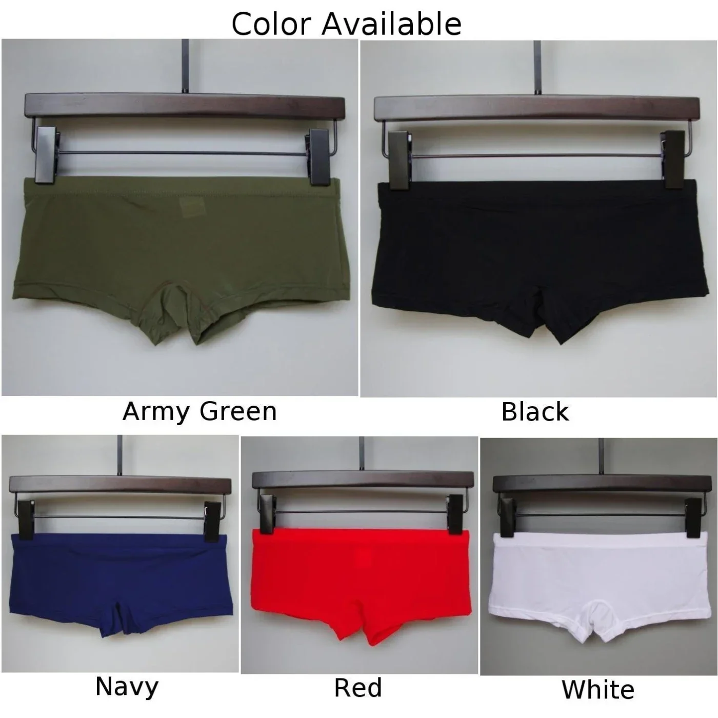 Men\'s Sexy Ice Silk Sheer See-Through Briefs Underwear Solid Color Elastic Shorts Trunks Low Rise Breathable Underpants