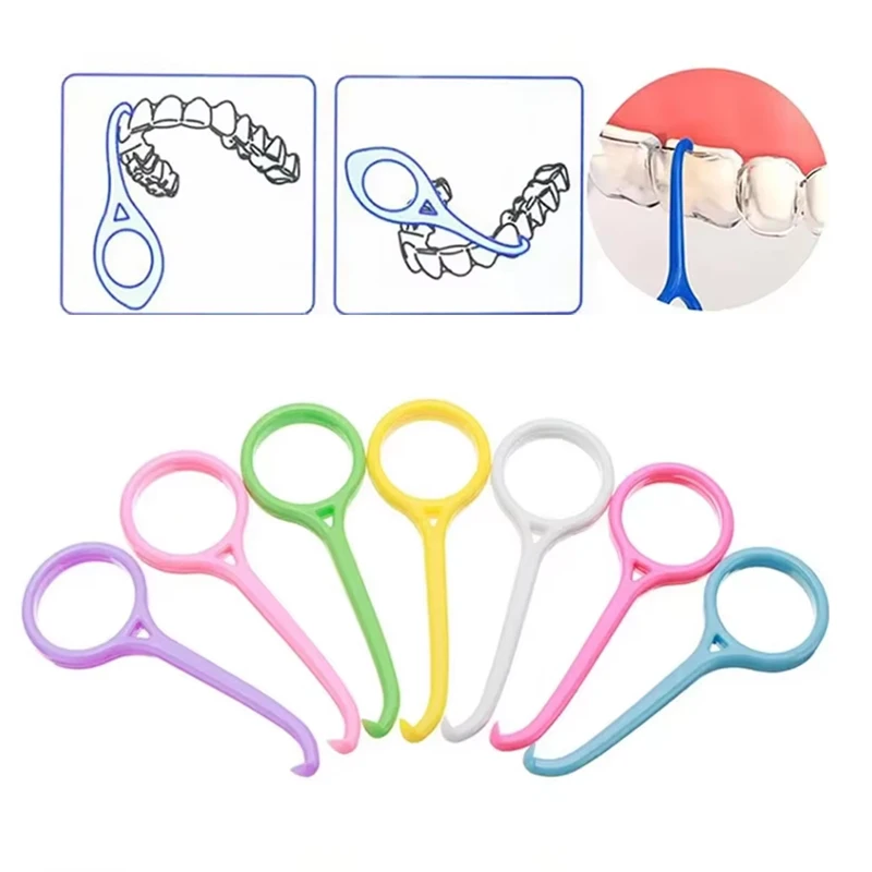 

Dental Aligner Removal Hook Tool Orthodontic Remover for Invisible Braces Plastic Extractor for Clear Aligner Oral Care
