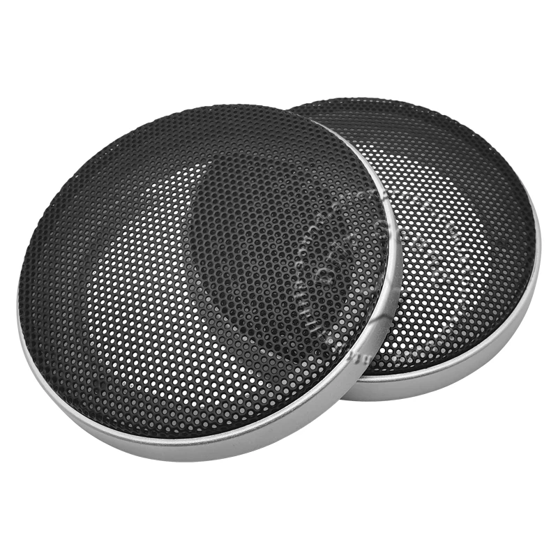 Для 3-дюймового 106 мм решетка динамика, крышка 3-дюймовая высококачественная автомобильная аудиосистема, декоративная круглая металлическая сетка, защитная сетка # Серебро