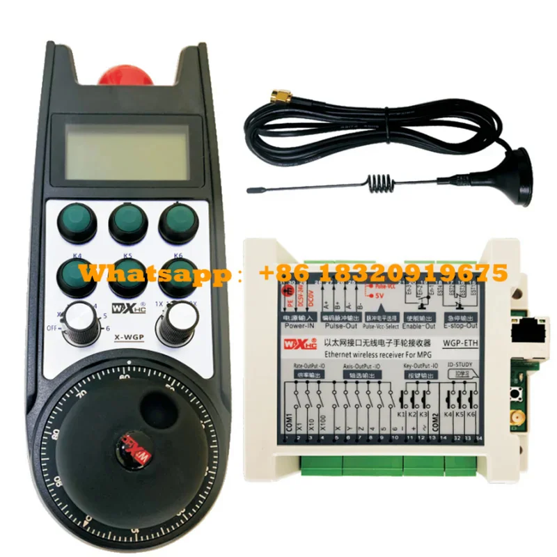 Siemens CNC System Dedicated Wireless Electronic Handwheel Real-Time Coordinate Display Supports PLC Ethernet Connection 6axis