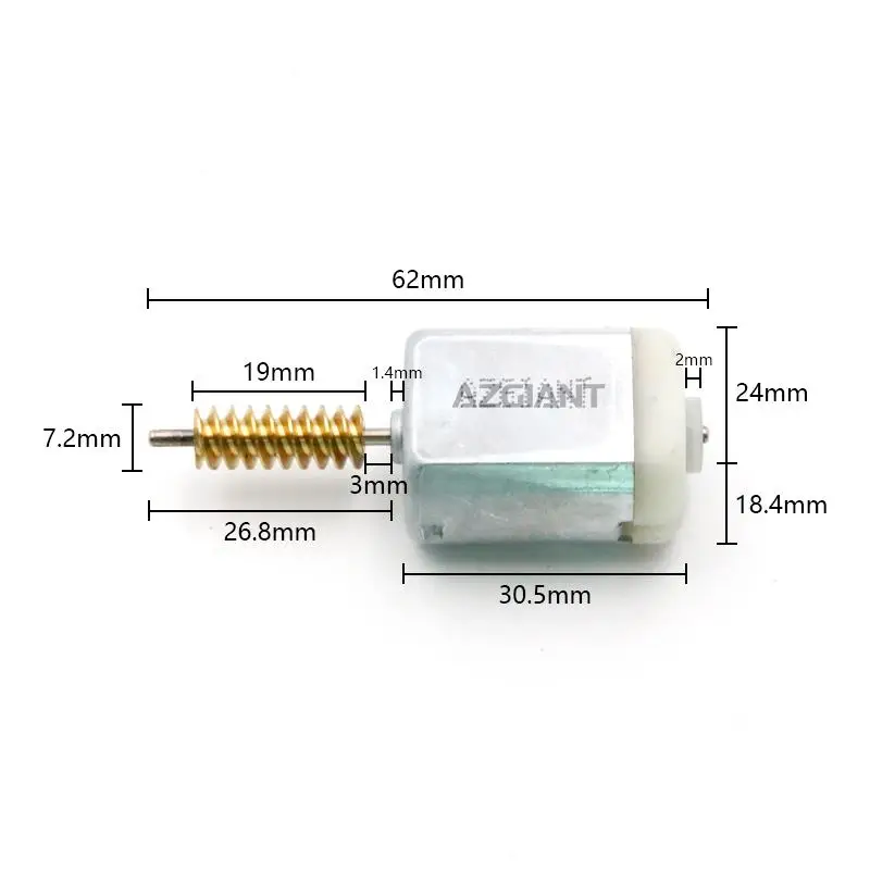 

AZGIANT 20005 3D1314 car Door Lock Actuator Motor for Land Rover Freelander I MK1 1997-2006 long worm axis 12V auto repair part