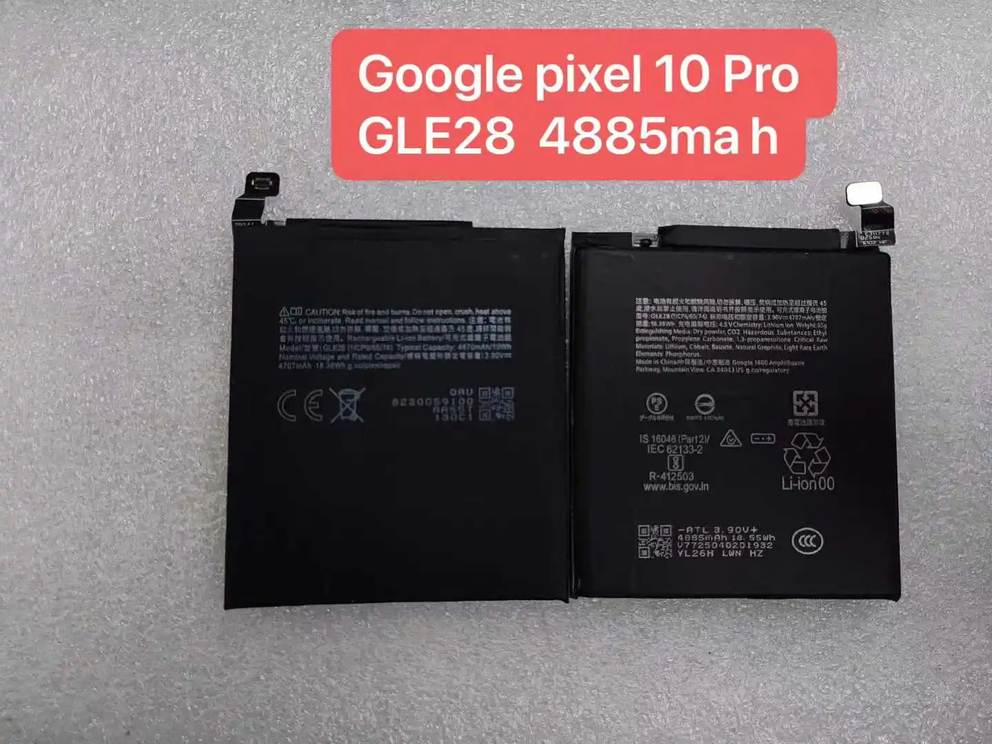 Oriignal G20M7 GLE28 GD1J6 4885mAh 5079mAh Battery For Google Pixel 10/Pixel 10Pro/Pixel 10Pro XL mobile phone battery