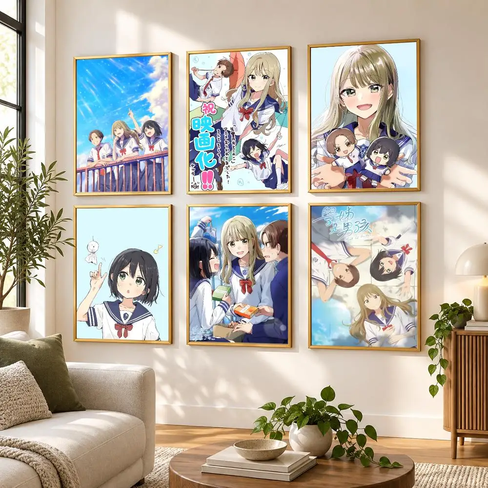 Senpai Is an Otokonoko Poster HD art sticky wall waterproof home living room bedroom bar aesthetic decoration