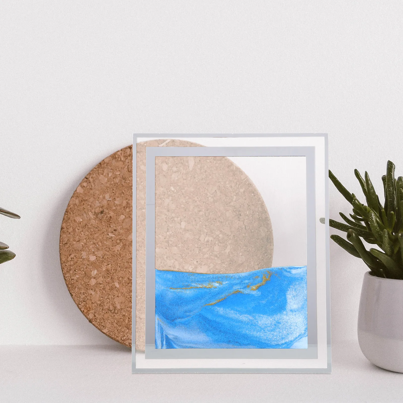 

3D Quicksand Art Moving Sand Decoration Crystal Clear Dynamic for Time