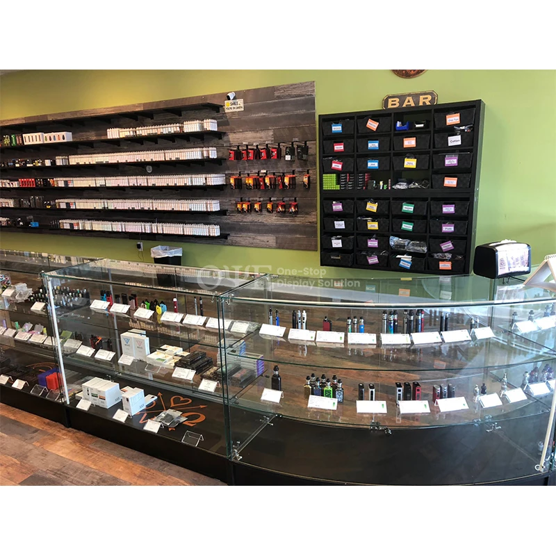 

Custom. full view glass display glass cabinetforsmoke Shop