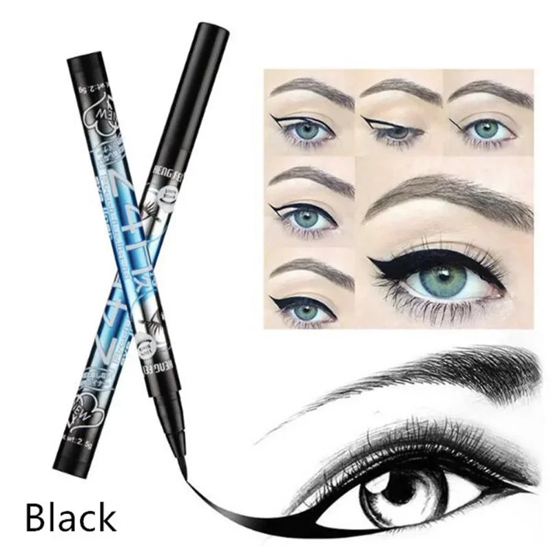 1 Stück Hot Make Up Ultimate Black Liquid Eyeliner – Langanhaltender, wasserfester Eyeliner-Stift – Kosmetik-Werkzeug_voghion.com