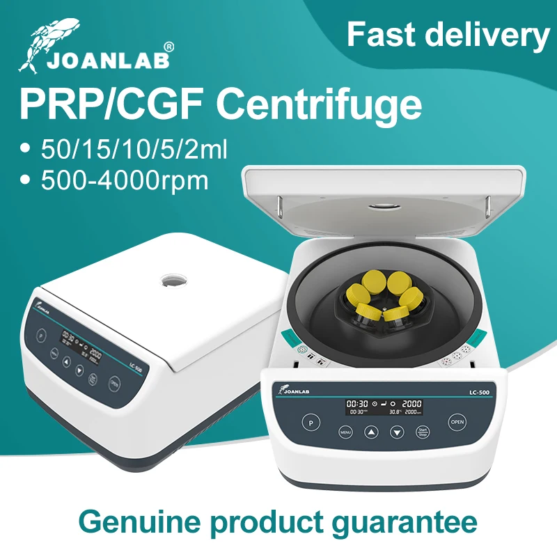 

JOANLAB PRP Centrifuge Machine PRF CGF Plasma Centrifuge Laboratory For 2/5/10ml Blood Tube And 15/50ml Centrifuge Tube 4000rpm