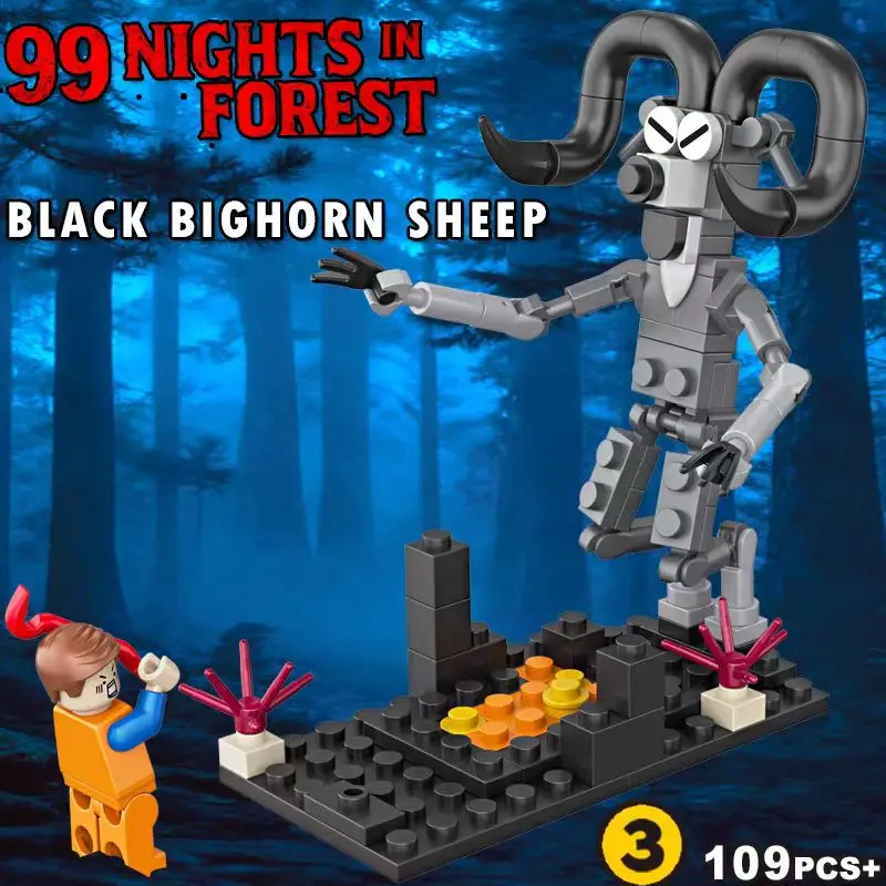 لعبة مكعبات بناء 99 لليلة جديدة في الغابة مجموعة مونستر دير نموذج ديكور المنزل هدايا مهرجان السيارة للأطفال
