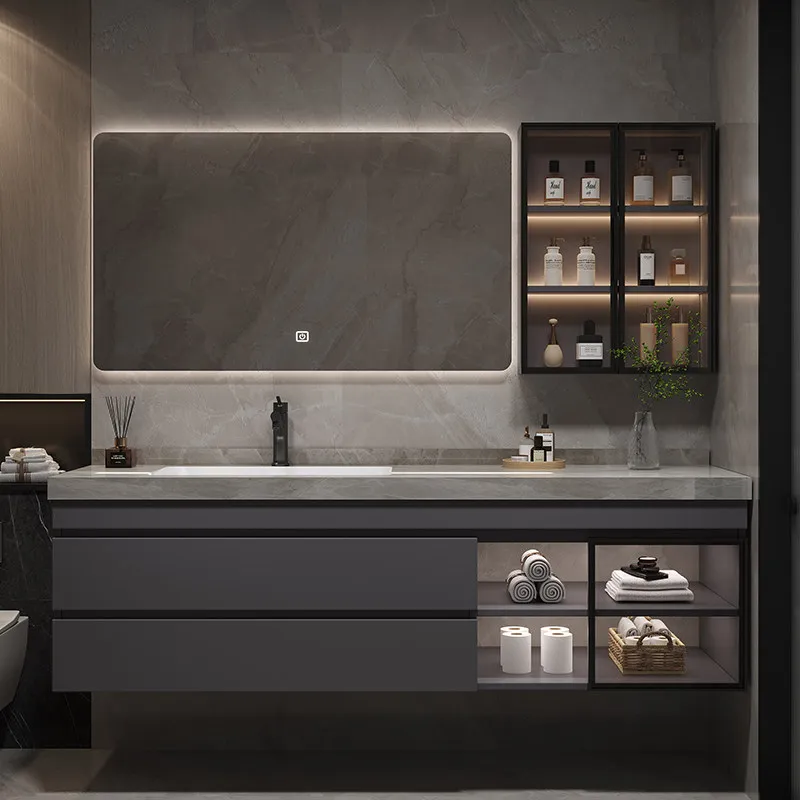 Vanity Minimalist Bathroom Cabinet Partitions Service Trendy Designer Bathroom Cabinet Regale ModernArchivadores Salon Furniture