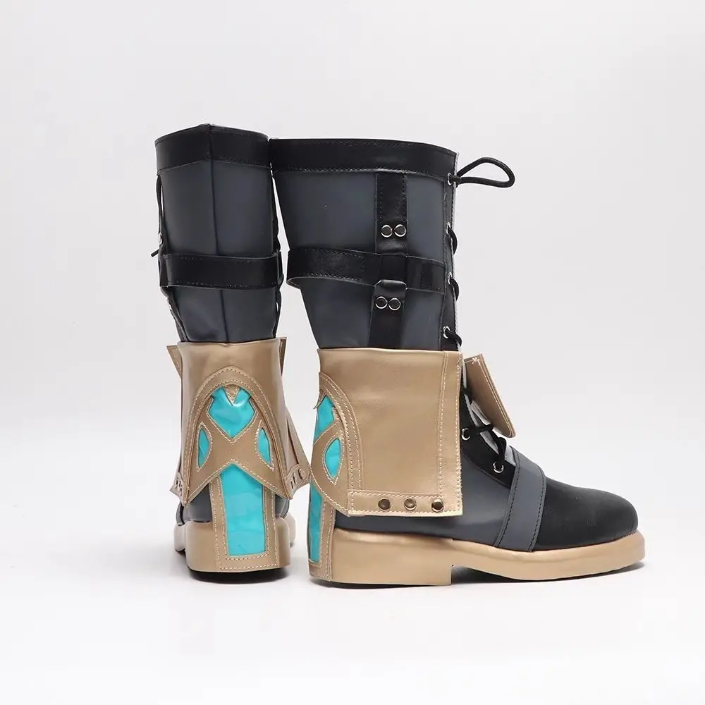 Bottes de Cosplay Anime Genshin Impact Freminet, chaussures personnalisées pour fête d'halloween pour hommes et femmes
