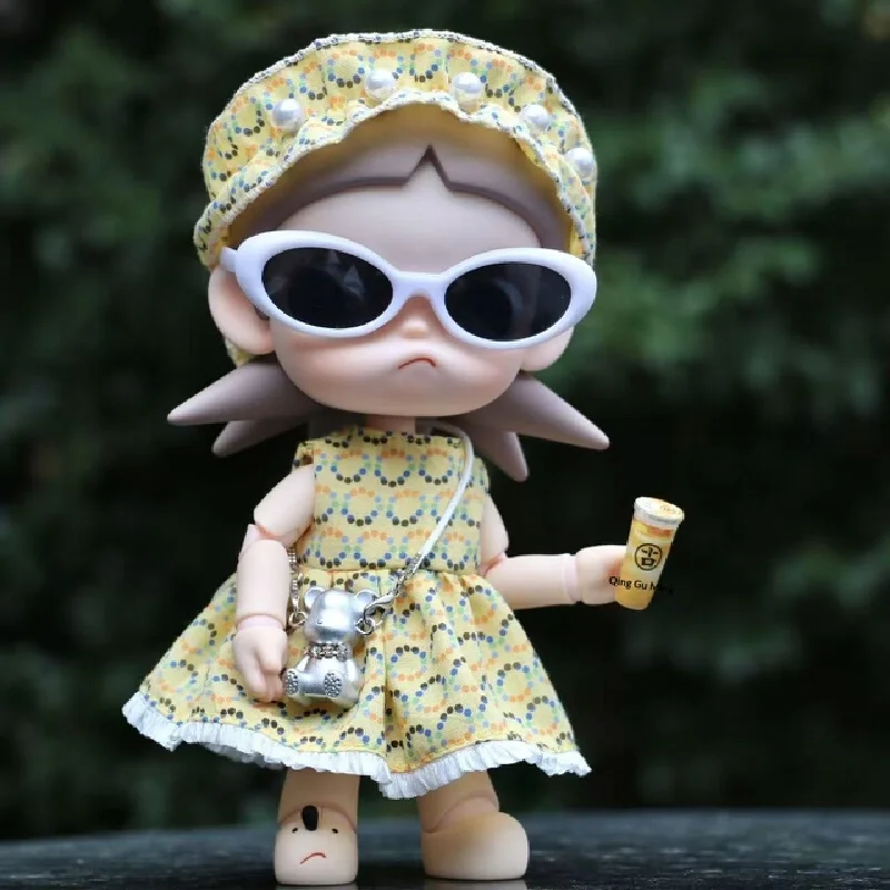 Only clothes no dolls for Sister Gazi zsiga Baby Dress 1/8 Set zsiga Floral Dress 3-piece set  Headwear + dress + little bear