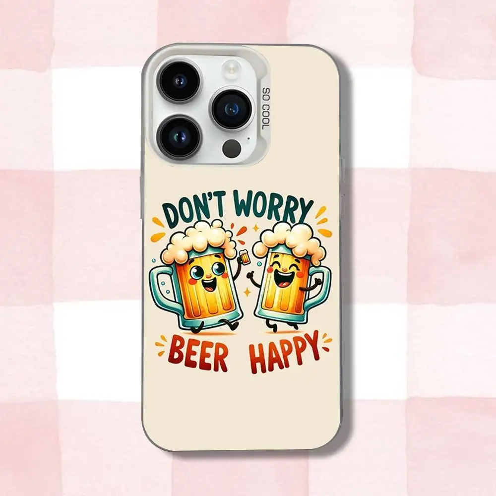 حافظة هاتف Art Bears لهاتف iPhone 16,15,14,13,12,11,Pro,XS,Max,Plus,Mini,SE غطاء مقاوم للصدمات من الحلوى البيضاء غير اللامعة